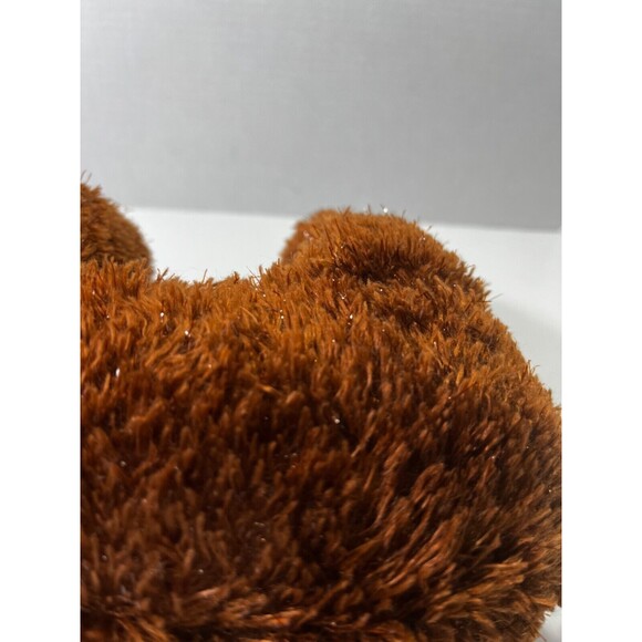 Hallmark Rodney The Reindeer Brown Sparkle Fur Stuffed Animal Red collar w/bell - Picture 8 of 13